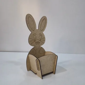 Kalemlik Tavşan Ahşap Boyama Seti | Eğlenceli ve Eğitici Kalemlik Yapımı | MDF Dekoratif Ürün (TOPTAN)