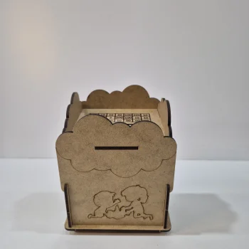 Karne Hediyesi Hedef Kumbara Ahşap Boyama Seti | Tatil Kumbara ve Tasarruf Etkinliği | MDF Kumbara (TOPTAN)