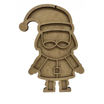 Noel Baba Mozaik Seti – Ahşap Mozaik Baz + Mozaik (Toptan Etkinlik Ürünü)