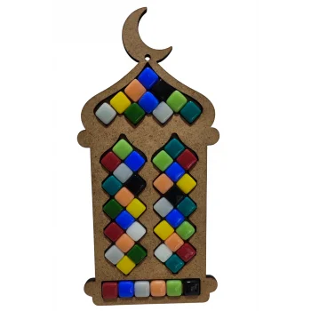 Ramazan Feneri Mozaik Seti | Çocuklar İçin Eğitici ve Eğlenceli Ramazan Etkinliği | MDF Mozaik Boyama Ürünü