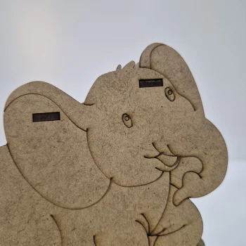 Sallanan Fil Ahşap Boyama Seti | Çocuklar İçin Eğitici Denge ve Boyama Etkinliği | MDF Etkinlik Ürünü (TOPTAN)