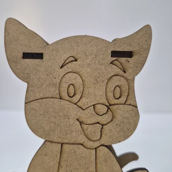 Sallanan Kedi Ahşap Boyama Seti | Çocuklar İçin Eğitici Ahşap Oyuncak | MDF Boyama Etkinliği (TOPTAN)