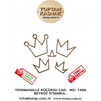 Taç Şeklinde MDF Kasnak - 4 mm