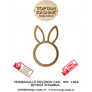 Tavşan Şeklinde MDF Kasnak - 4 mm
