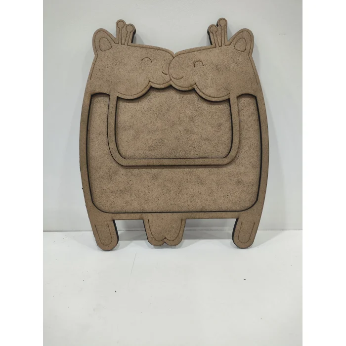 Zürafa Mozaik Yapma Seti Çerçeve | MDF Mozaik Baz | Mozaik Taş Etkinlik Ürünü