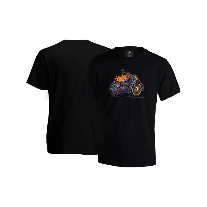 Sports Motorcycle Unisex T-shirt - Siyah