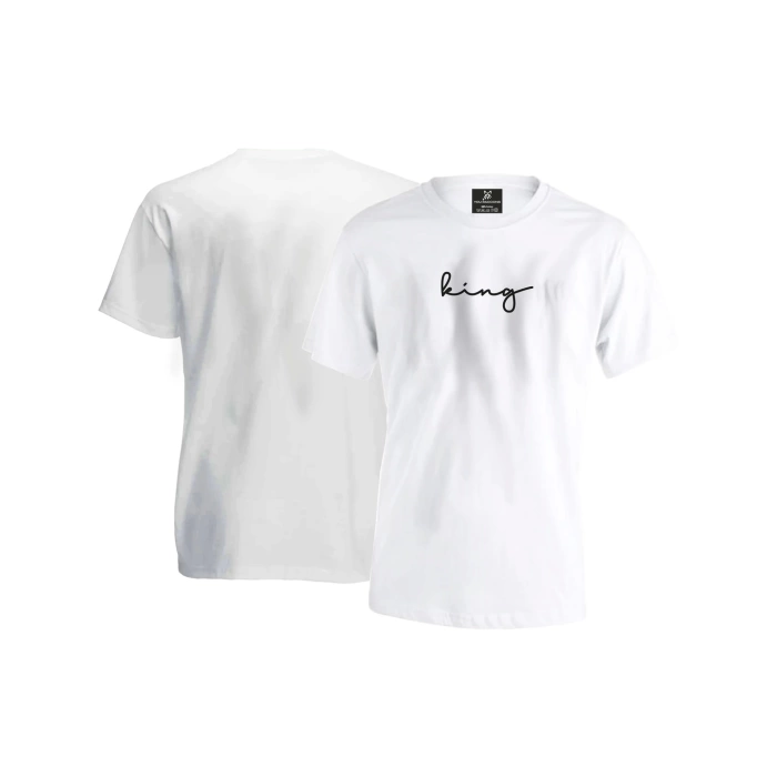 King Signature Unisex T-shirt - Beyaz