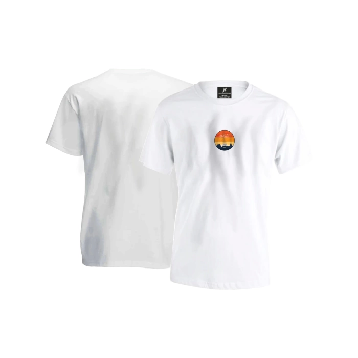 Sunset Travel Unisex T-shirt - Beyaz