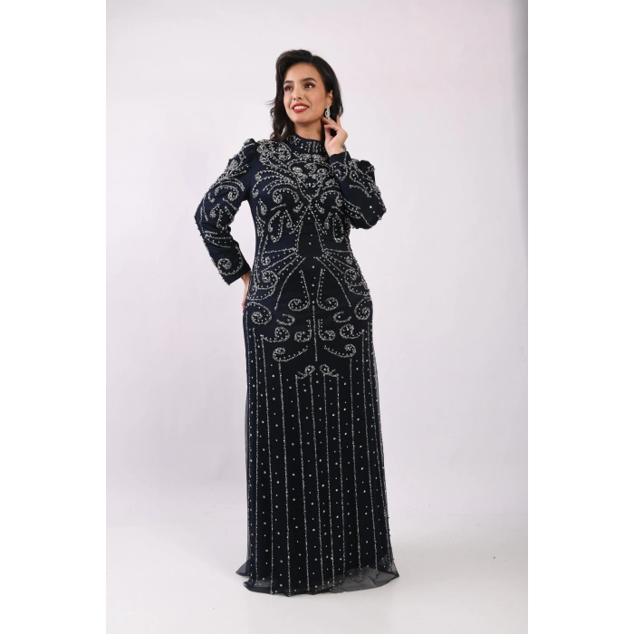 Hayalperestin Kanatları Elbise - Lacivert