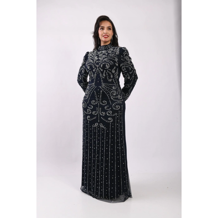 Hayalperestin Kanatları Elbise - Lacivert