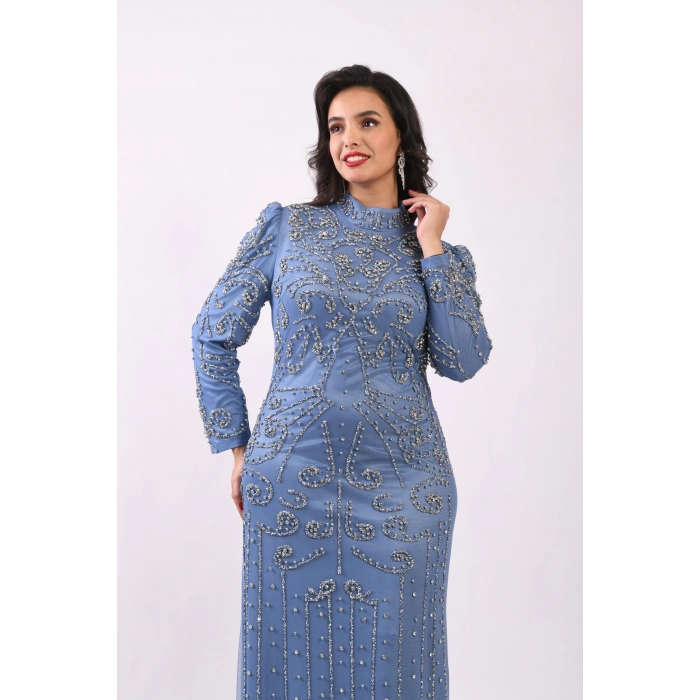 Hayalperestin Kanatları Elbise - Mavi