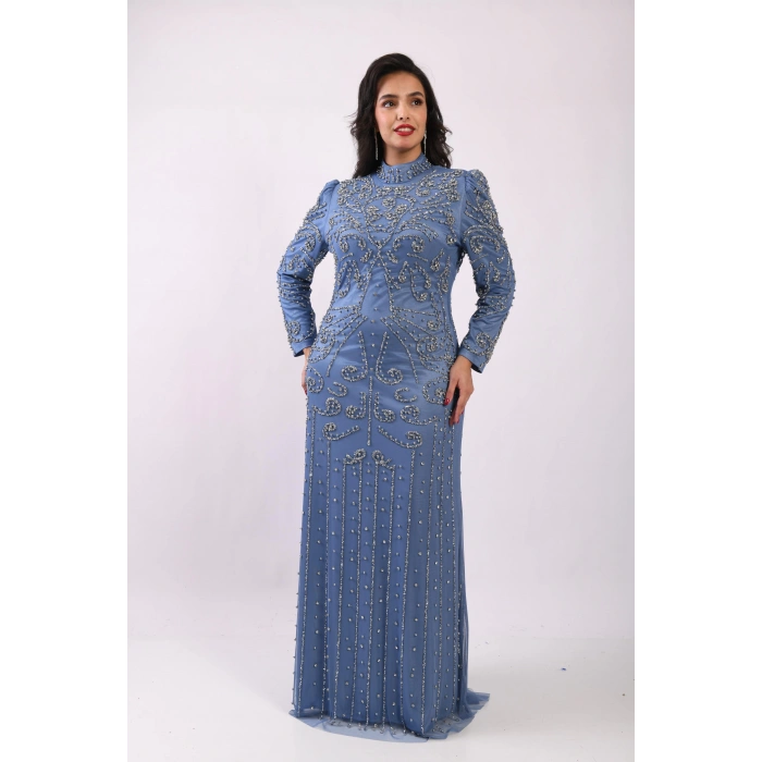 Hayalperestin Kanatları Elbise - Mavi