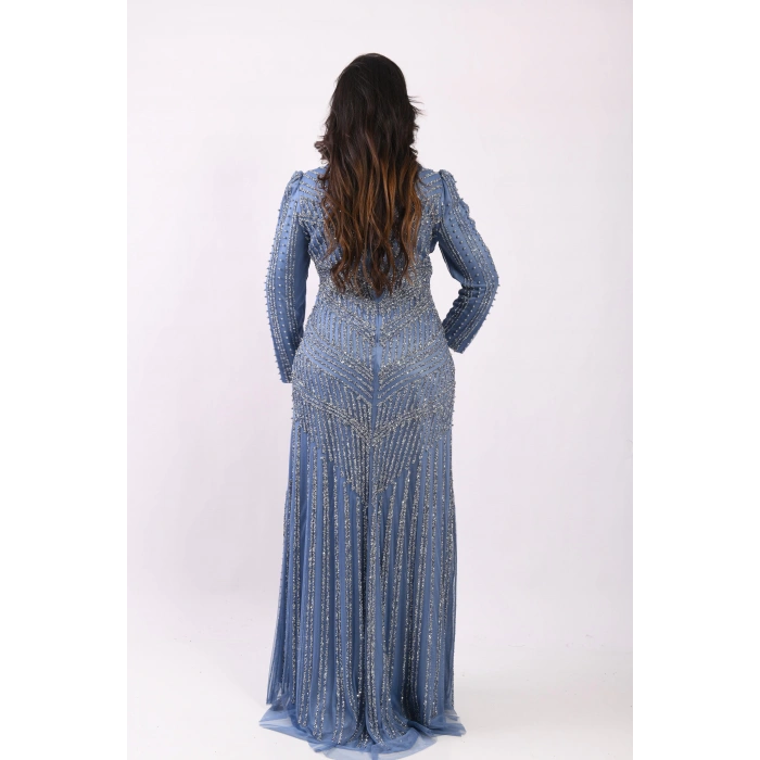 Lizbon Fısıltısı Abiye - Mavi