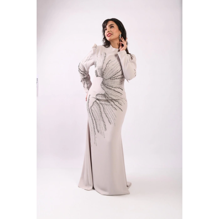 Babilin Yıldızları Krep Abiye - Taş