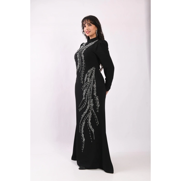 Peri Tozu Abiye - Siyah