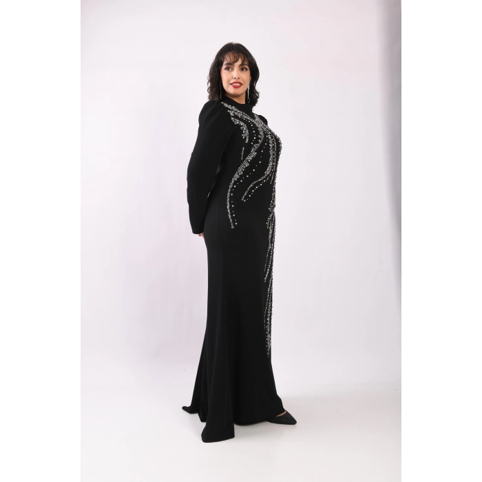 Peri Tozu Abiye - Siyah