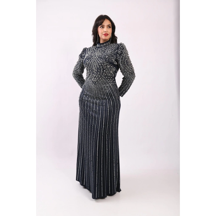 Deniz Kızı Parıltısı Abiye - Siyah