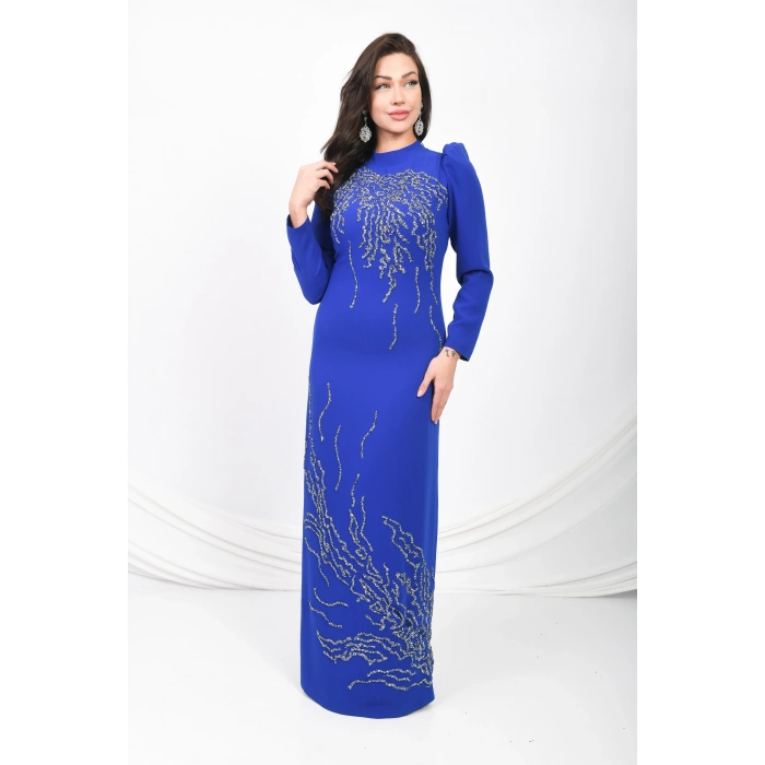 Zamansız Elegans Abiye - Mavi