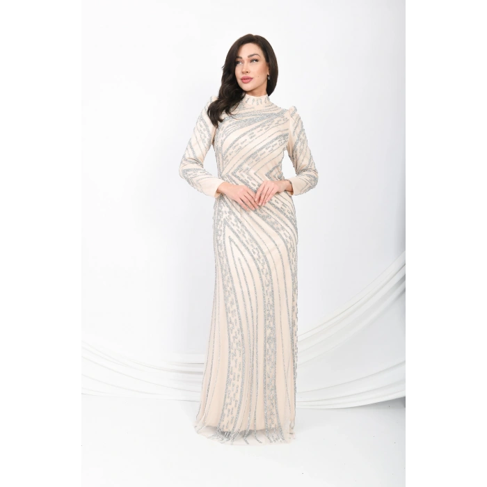 Leylak Rüyası Dokunuşu Abiye - Taş