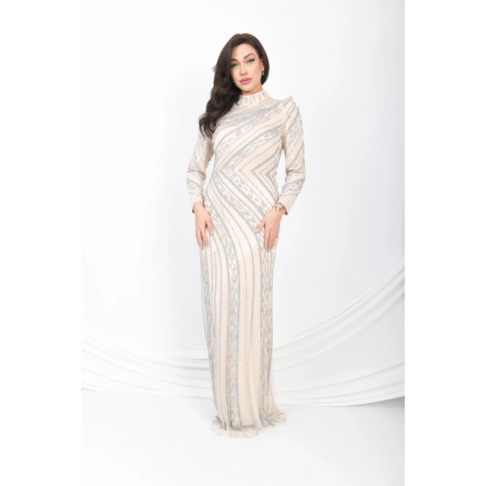 Leylak Rüyası Dokunuşu Abiye - Taş