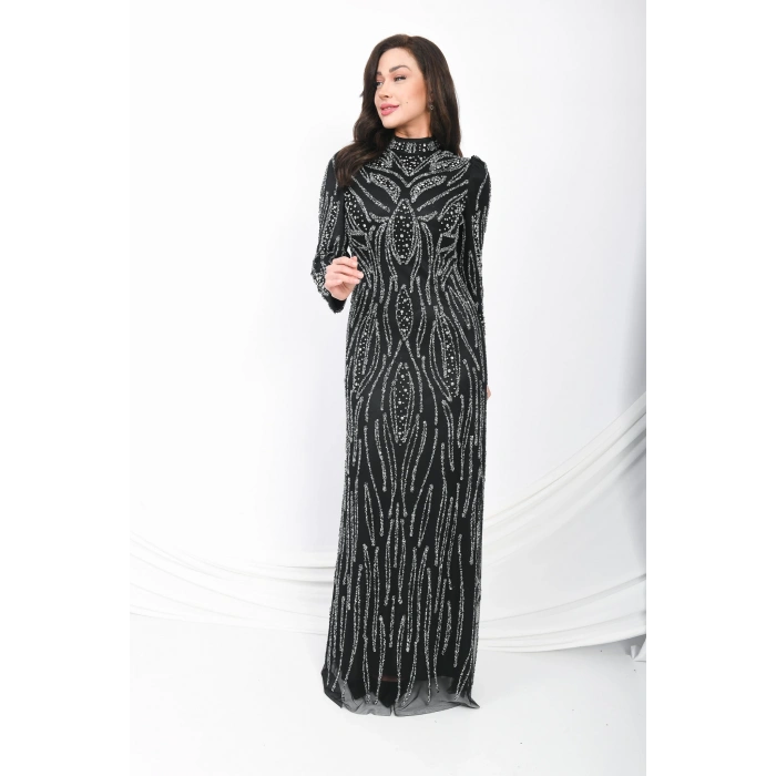 Seraphina Tül Abiye - Siyah