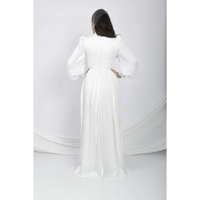 Kraliçenin Dokunuşu Abiye - Beyaz