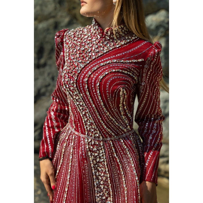 4017 BORDO TAŞLI ABİYE