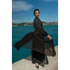 TAŞLI ZARİF TESETTÜR ABAYA - SİYAH