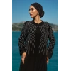 TAŞLI ZARİF TESETTÜR ABAYA - SİYAH