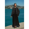 TAŞLI ZARİF TESETTÜR ABAYA - SİYAH