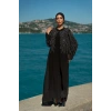 TAŞLI ZARİF TESETTÜR ABAYA - SİYAH