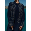 TAŞLI UZUN TESETTÜR ZARİF ABAYA-LACİVERT