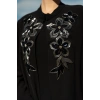 TAŞLI UZUN TESETTÜR ZARİF ABAYA-Siyah