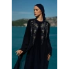 UZUN TAŞLI ZARİF TESETTÜR ABAYA-LACİVERT
