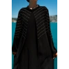 TAŞLI UZUN TESETTÜR ZARİF ABAYA-SİYAH