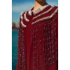 TAŞLI UZUN TESETTÜR ZARİF ABAYA-BORDO