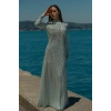 UZUN TAŞLI ZARİF TESETTÜR ABİYE-MİNT
