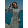 UZUN TAŞLI ZARİF TESETTÜR ABİYE-MİNT