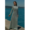 UZUN TAŞLI ZARİF TESETTÜR ABİYE-MİNT