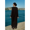 UZUN TAŞLI ZARİF TESETTÜR ABAYA-SİYAH