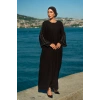 UZUN TAŞLI ZARİF TESETTÜR ABAYA-SİYAH