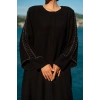 UZUN TAŞLI ZARİF TESETTÜR ABAYA-SİYAH