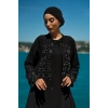 UZUN TAŞLI ZARİF TESETTÜR ABAYA-SİYAH