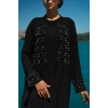 UZUN TAŞLI ZARİF TESETTÜR ABAYA-SİYAH