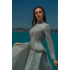UZUN TAŞLI ZARİF TESETTÜR ABİYE-MİNT TAŞ