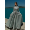 UZUN TAŞLI ZARİF TESETTÜR ABİYE-MİNT TAŞ