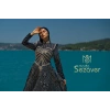 UZUN TAŞLI ZARİF TESETTÜR ABİYE-LACİVERT