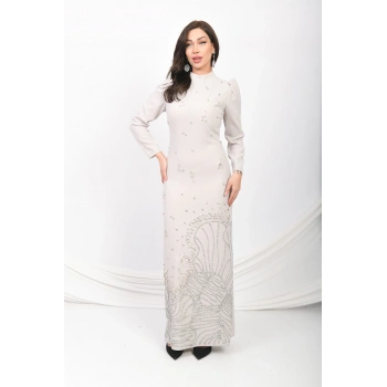 Asil Duruş Krep Abiye - Taş