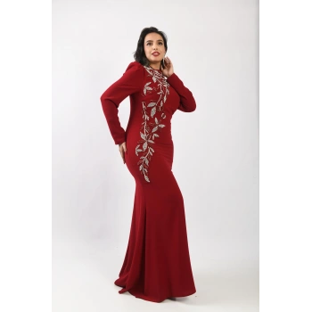 Sultanın İncisi Balık Abiye - Bordo