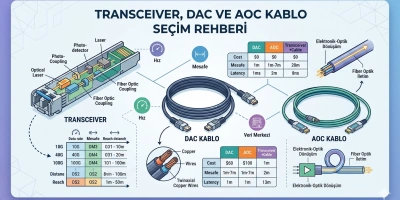 Transceiver, DAC ve AOC Kablo Seçim Rehberi